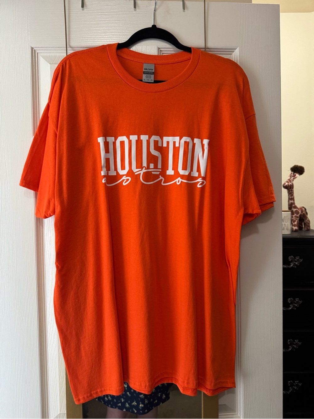 NWOT Gildan Houston Astros Graphic T-Shirt - Orange XL